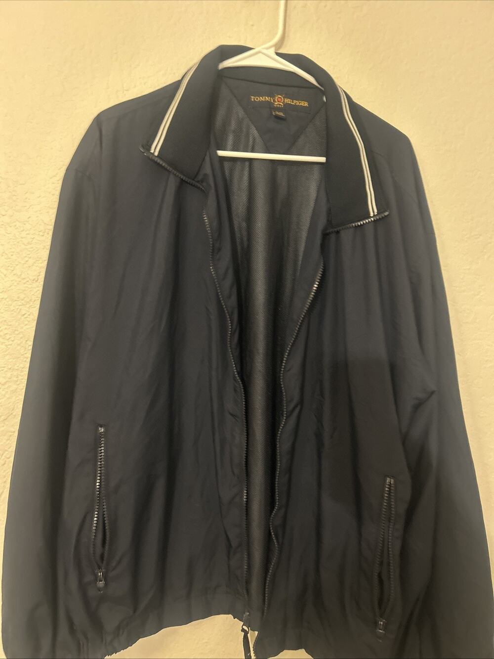 Tommy Hilfiger Golf Men's Full Zip Navy Blue Jacket Size XL RN# 77806